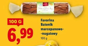 Favorina Batonik marcepanowo-nugatowy