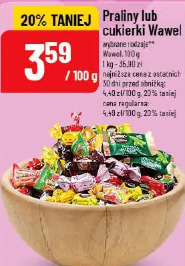 Praliny lub cukierki Wawel