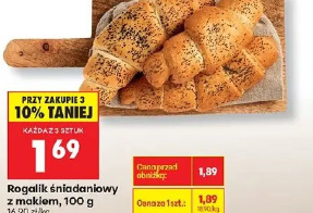 Rogalik śniadaniowy z makiem