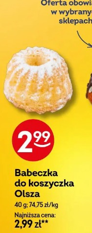 Babeczka do koszyczka Olsza