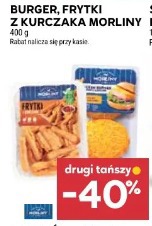 Burger, frytki z kurczaka Morliny