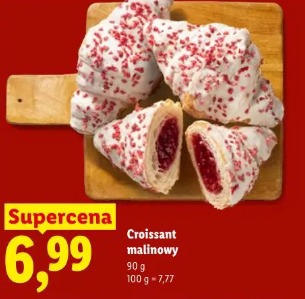 Croissant malinowy