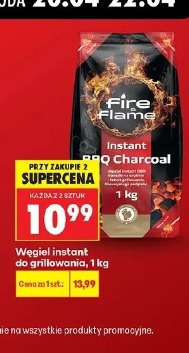 Węgiel instant do grillowania Fire Flame, 1 kg