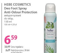 Hebe Cosmetics Deo Foot Spray Anti-Odour Protection antyperspirant do stóp