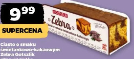 Ciasto o smaku śmietankowo-kakaowym Zebra Gotszlik