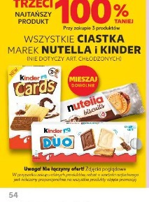 Wszystkie ciastka marek Nutella i Kinder