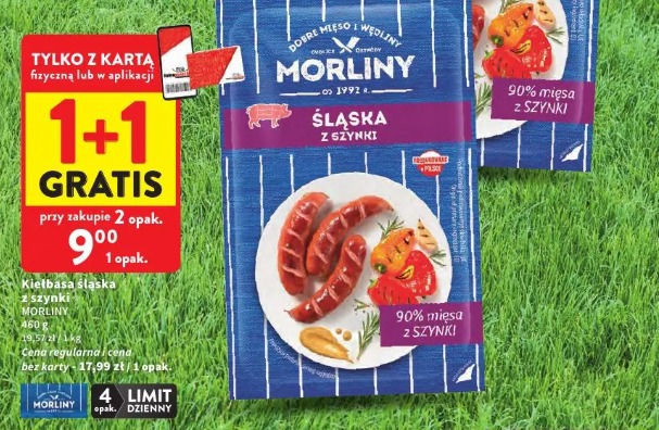 Morliny kiełbasa śląska z szynki