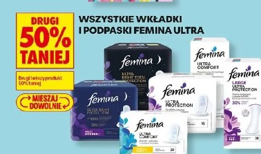 Wszystkie wkładki i podpaski Femina Ultra