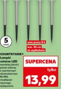 Countryside Lampki solarne LED