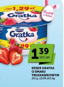 Deser Gratka o smaku truskawkowym