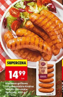 Kiełbasa grillowa z Podbeskidzia Kraina Wędlin Góralskie Specjały