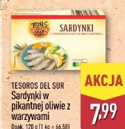 Tesoros Del Sur Sardynki w pikantnej oliwie z warzywami