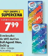 Agent Max zawieszka do WC Active Ball, 3x35 g