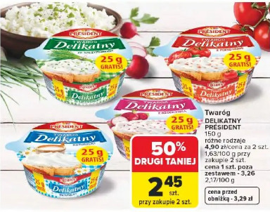 Twaróg DELIKATNY PRÉSIDENT