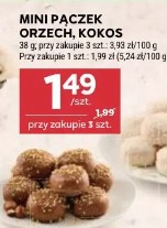 Mini pączek orzech, kokos