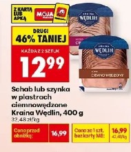 Schab lub szynka w plastrach cienkowędzone Kraina Wędlin