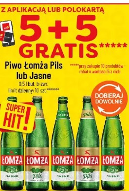 Piwo Łomża Pils lub Jasne