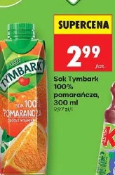 Tymbark sok 100% pomarańcza