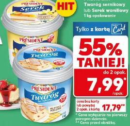 Président Twaróg sernikowy lub Serek waniliowy