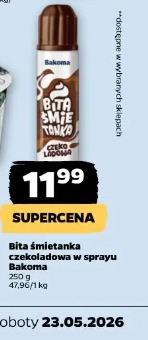 Bita śmietanka czekoladowa w sprayu Bakoma