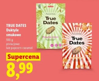 True Dates Daktyle smakowe pistacjowe lub popcorn-caramel