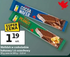 Wafelek w czekoladzie kakaowy lub orzechowy