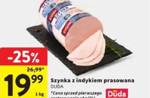 Szynka z indykiem prasowana Duda