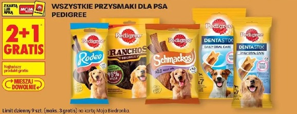Wszystkie przysmaki dla psa Pedigree