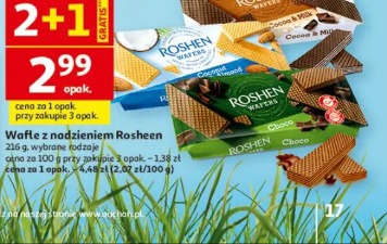 Wafle z nadzieniem Roshen