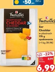 Favorites Ser Cheddar w plastrach