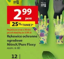 Rękawice ochronne ogrodowe NitroX/Pure Floxy