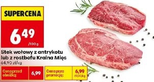 Stek wołowy z antrykotu lub z rostbefu Kraina Mięs