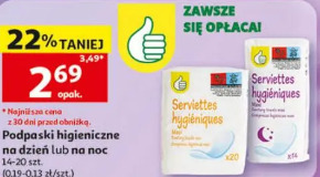 Podpaski higieniczne na dzień lub na noc
