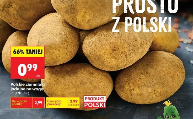 Polskie ziemniaki jadalne na wagę 