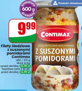 Filety śledziowe z suszonymi pomidorami Contimax