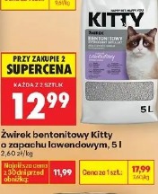 Żwirek bentonitowy Kitty o zapachu lawendowym