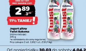 Jogurt pitny Twist Bakoma