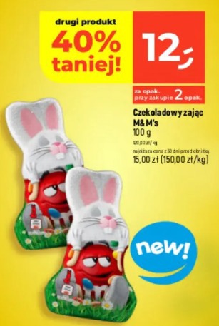 Czekoladowy zając M&M's