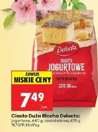 Ciasto Duża Blacha Delecta: jogurtowe, czekoladowe