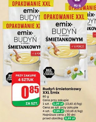 Budyń śmietankowy XXL Emix