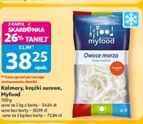 Kalmary, krążki surowe Myfood