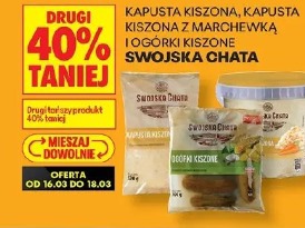 Kapusta kiszona, kapusta kiszona z marchewką, ogórki kiszone Swojska Chata