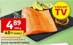 Łosoś norweski świeży filet, kawałki