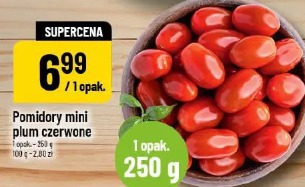 Pomidory mini plum czerwone
