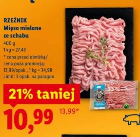 Rzeźnik Mięso mielone ze schabu