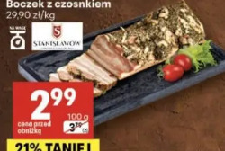 Boczek z czosnkiem Stanisławów