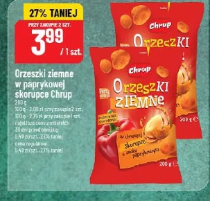 Orzeszki ziemne w paprykowej skorupce Chrup