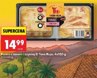 Panini z serem i szynką El Toro Rojo