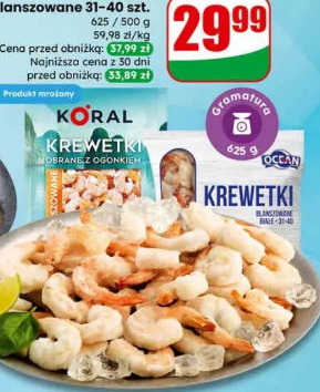 Krewetki blanszowane 31-40 szt.