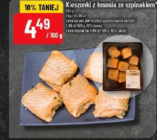 Kieszonki z łososia ze szpinakiem